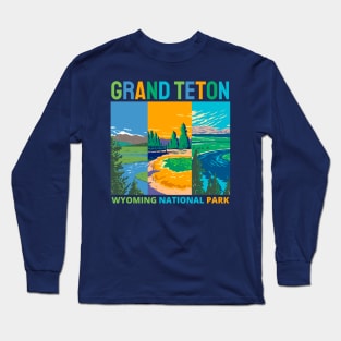 Grand Teton National Park Wyoming Long Sleeve T-Shirt